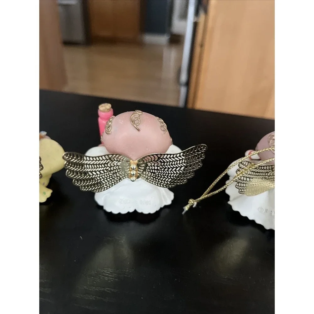 Angel Cheeks Lot of 3 Figurines. Birthday, New Baby, Xmas